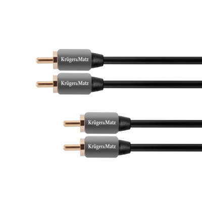 Kábel RCA 2x - RCA 2x, 0,5m Kruger&Matz