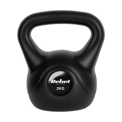 Kettlebell bitúmenový 2 kg REBEL ACTIVE