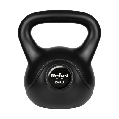 Kettlebell bitúmenový 24 kg REBEL ACTIVE