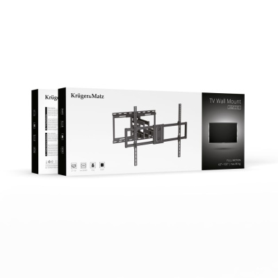 Držiak LCD TV 43 - 100" univerzálny čierny, výklopný