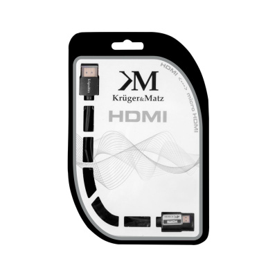 Kábel HDMI - micro HDMI 3m Kruger&Matz