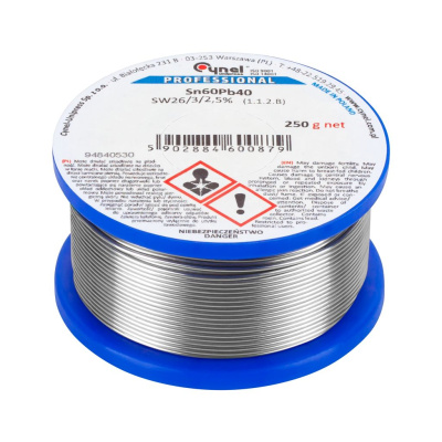 Cín 0,90 mm/250 g Sn60Pb40 CYNEL