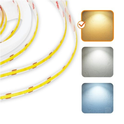 LED pás COB 3000K IP65 5m 12V 320 LED TRAMO