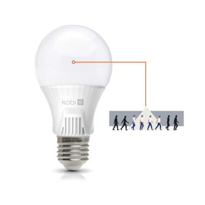 Žiarovka LED 9W, E27, 4000K, 230V, senzor pohybu