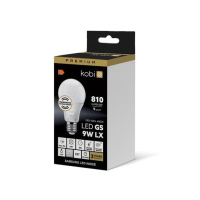 Žiarovka LED 9W, E27, 4000K, 230V, senzor pohybu