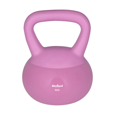 Kettlebell soft mäkký vinylový 6 kg REBEL ACTIVE