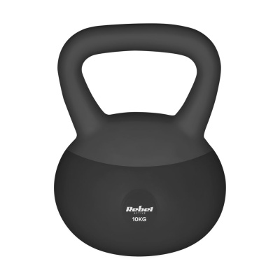 Kettlebell Soft mäkký vinylový 10 kg REBEL ACTIVE