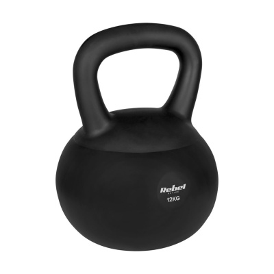 Kettlebell soft mäkký vinylový 12kg REBEL ACTIVE