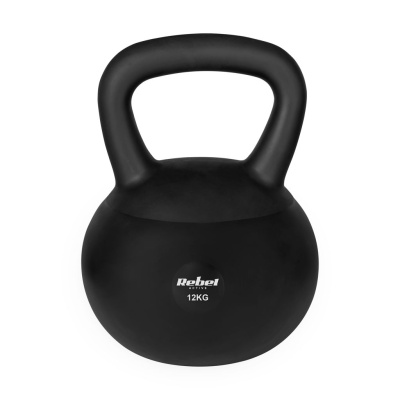 Kettlebell soft mäkký vinylový 12kg REBEL ACTIVE