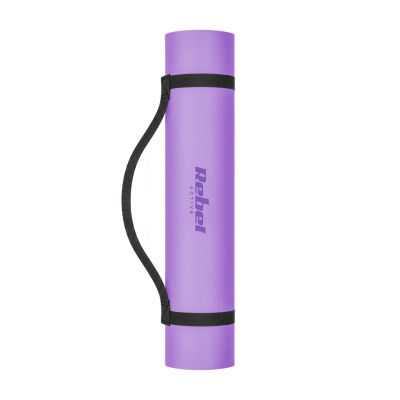 Gymnastická podložka 183x61 cm, fialová, hrúbka 4 mm