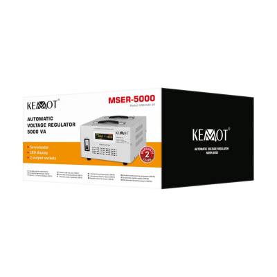 Automatický stabilizátor napätia KEMOT MSER-5000 (5000 VA, servo