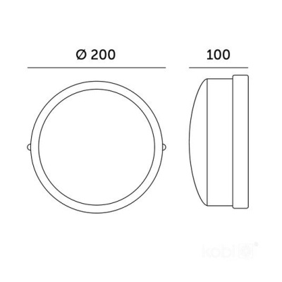 Svietidlo RUTO biele 100W, E27