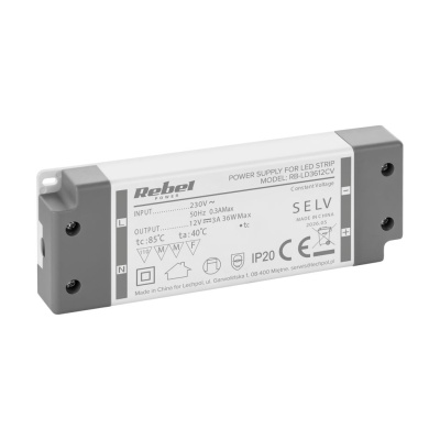 Napájací zdroj 12V/3A 36W IP20 Rebel