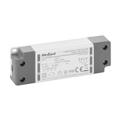 Napájací zdroj 12V/1,5A 18W IP20 Rebel