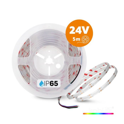 LED pás COB RGB 24V 5m IP65 TRAMO 672 Kobi Premium
