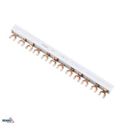 Prepájacia lišta 3-fázy TYP-U 10MM2 12 modulová