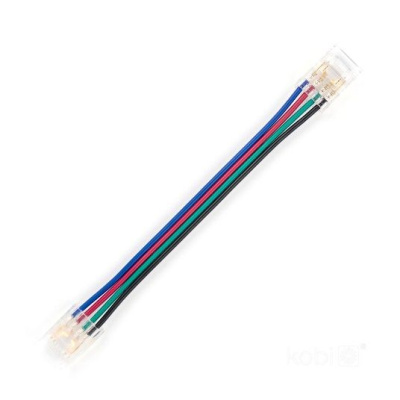 Obojstranná spojka 10cm pre LED RGB pásy 10mm 4pin Kobi